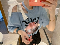 Южнокорейский сексуальный товар, футболка с коротким рукавом с бантиком