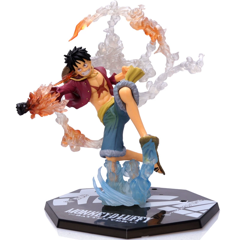 Luffy Hình One Piece One Piece Fire Fist Fighting Edition Xe mô hình Anime Món quà trang trí Đồ chơi Quà tặng - Khác