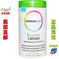 Американская доставка Rainbow Light Calcium Full Food Extract 180 Таблетки для натуральных таблеток кальция