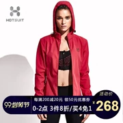 Hoa Kỳ HOTSUIT áo gió thể thao nữ cardigan trùm đầu mùa xuân và mùa thu ngoài trời chạy áo khoác thời trang giản dị mẫu nữ - Áo gió thể thao