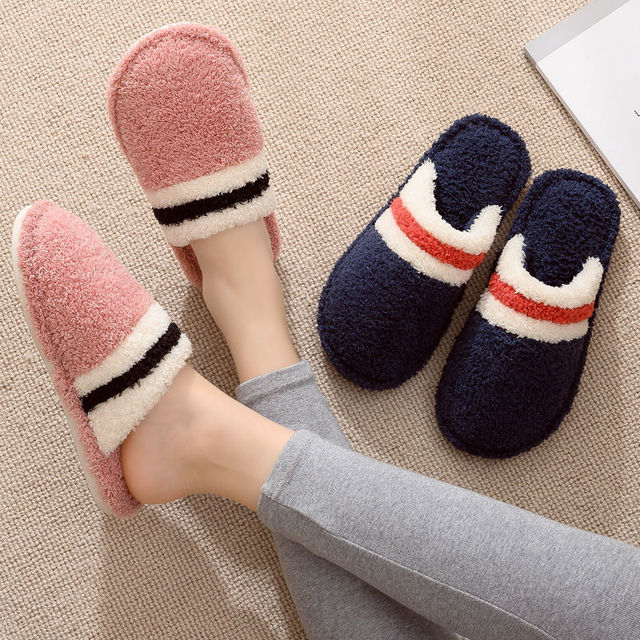 居家日用棉拖鞋女冬季防滑月子毛毛学生宿舍