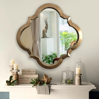 Европейское стиль нео -классическая мягкая печь зеркало зеркало платье -платье зеркало зеркало зеркало зеркало макияж зеркало Ромб, висящее зеркало Походит в дверное зеркало