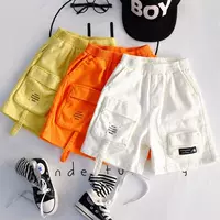 Летние хлопковые штаны для мальчиков, детские шорты, коллекция 2021, 2-7 лет, в западном стиле