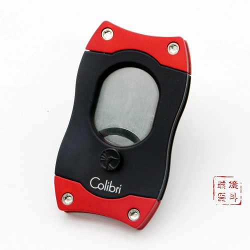 Бесплатная доставка Американская Colibri High Diameter Cigar Cut Portable нержавеющая сталь S в форме сигарных ножниц