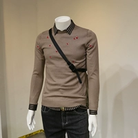 Модный трикотажный свитер, демисезонная рубашка, с вышивкой, в корейском стиле, 2020