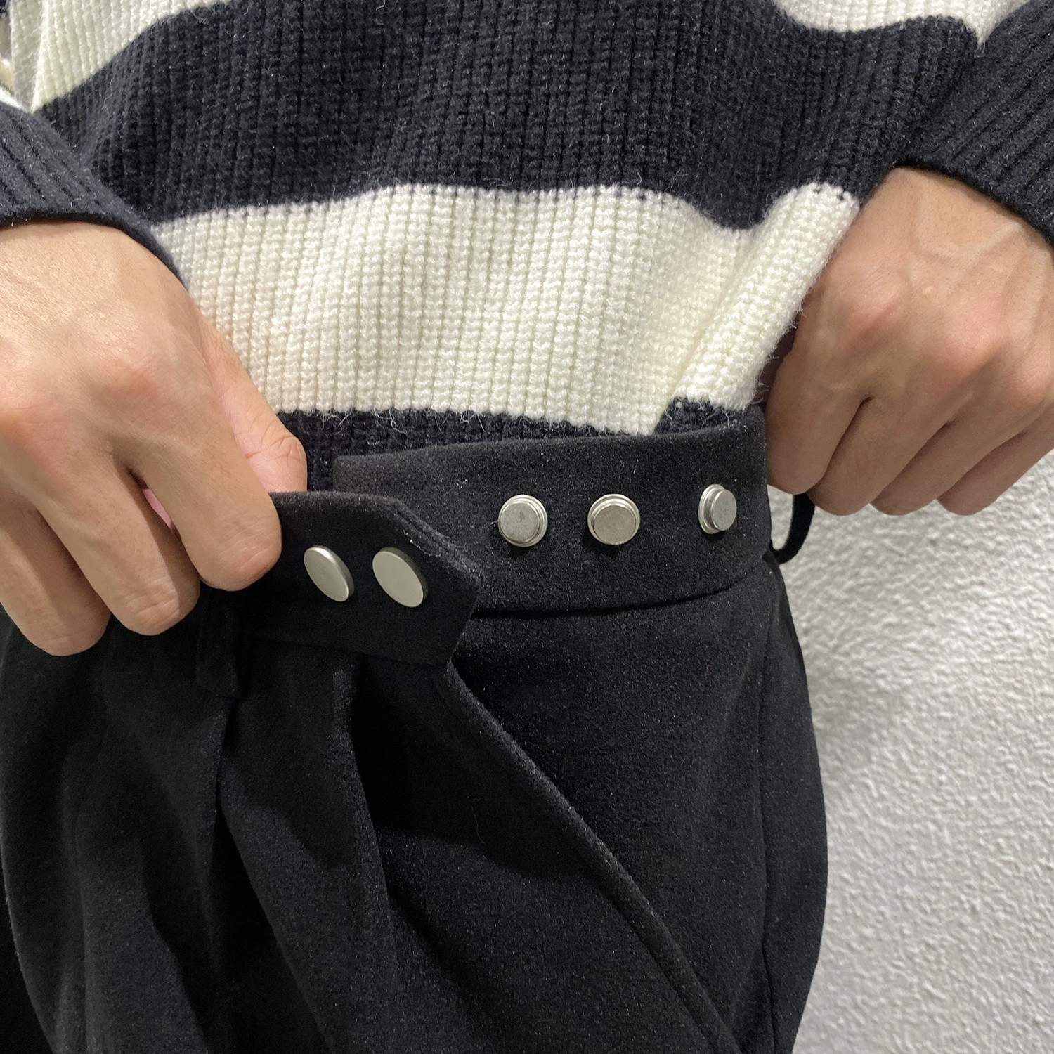 Quần áo nam xu hướng mùa đông Hàn Quốc ins thường xuyên phù hợp với quần len phù hợp với quần nam thẳng chín điểm quần dày - Quần