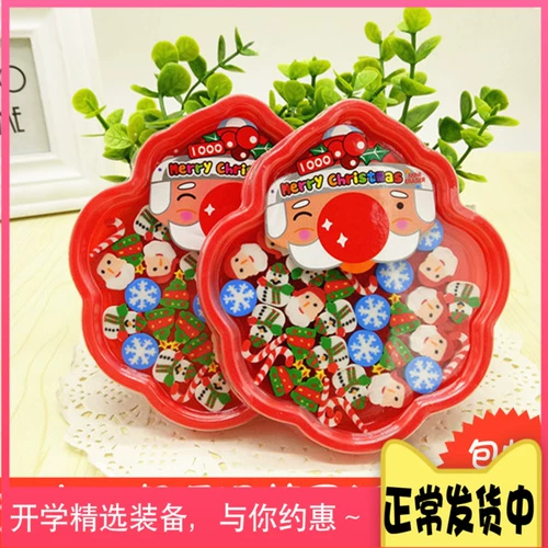 Детский мультяшный ластик для школьников, обучающие рождественские канцтовары для детского сада, подарок на день рождения