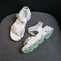 Летние сандалии на платформе, универсальная обувь для отдыха на липучке, 2020, популярно в интернете