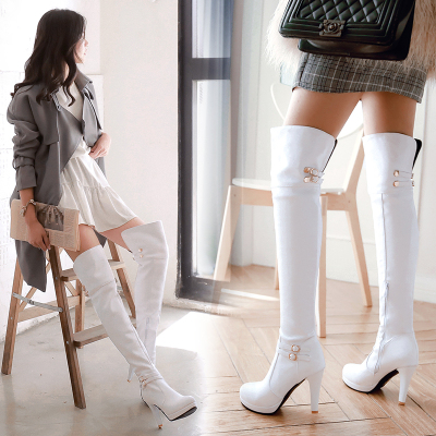 taobao agent Demi-season high extra-long high boots, 2019