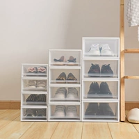Жистая обувная коробка общежития кроссовки для хранения коробка для хранения пластиковая ящик простая пылепроницаемая шкаф шкаф