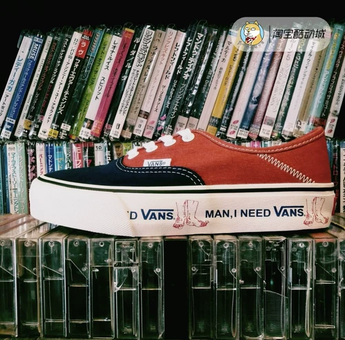 Фургоны аутентичные SF Orange Blue Splicing Letter Print Print Мужская обувь Casual Canvas Shoes vn0a3mu6v7u