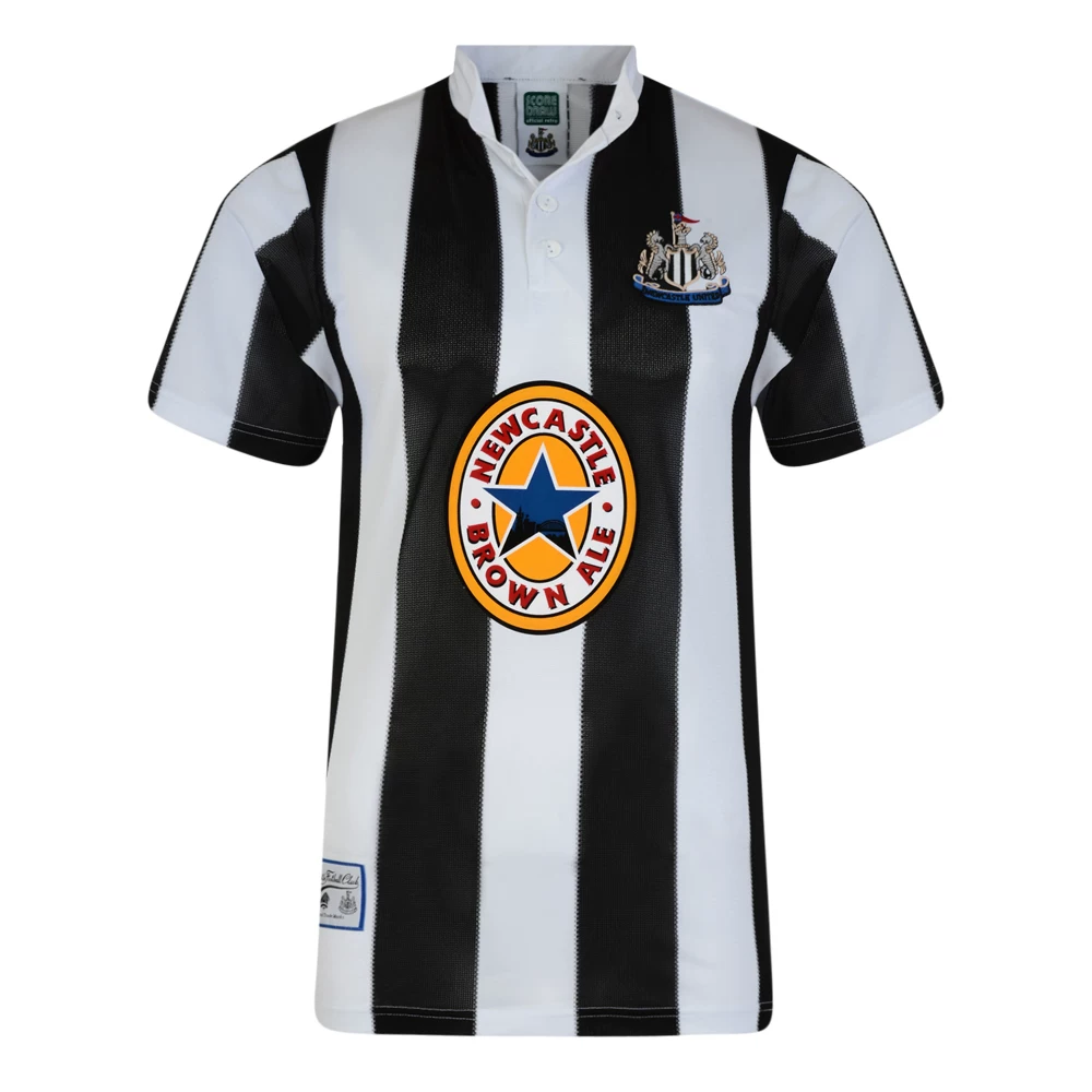Холодный редкий футбол England Newcaser United Genuine Retro Refined Short Sleeve Jersey 96 Ретро рубашка