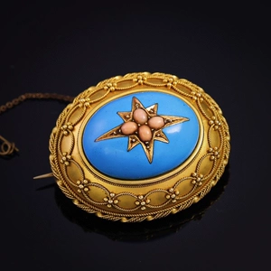 LG2392 Victoria Mid -TRMER 18K Gold Emale Star Mango Big Brooch Invincible Gold Work Product очень хорош