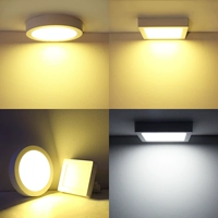 Ультратонкий светодиодный потолочный светильник, квадратная настольная лампа для коридора для беседки