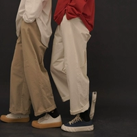 Оригинальные дизайнерские японские осенние штаны, свободный прямой крой, стройный силуэт