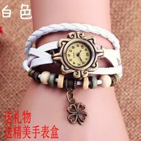 Ретро часы для влюбленных, модный браслет, аксессуар, в корейском стиле, в стиле панк, из натуральной кожи, подарок на день рождения