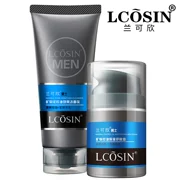 Lan Kexin Men Facial Cleanser Set Kem dưỡng ẩm cho da mặt Facial Control Oil Control Acne Men Face Oil