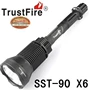 Đèn pin chiếu sáng tầm xa TrustFire18650 chính hãng có thể sạc lại đèn LED chiếu sáng ngoài trời ST-90 den pin doi dau sieu sang chieu xa 1000m