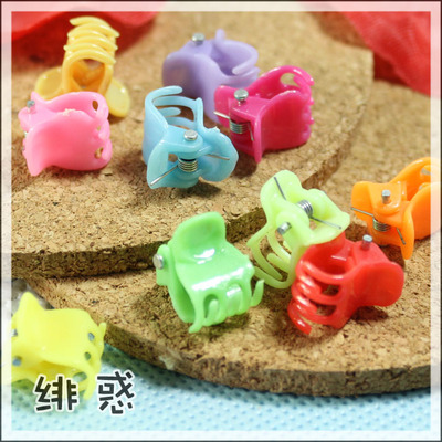 taobao agent Small doll, hairgrip, decorations, hair accessory, props, handmade, 2 pieces, 4 colors, 1.3cm