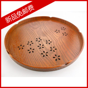 Quốc gia sakura khay rỗng trà bằng gỗ đặt khay trà Hàn Quốc sáng tạo khay đĩa tấm gỗ