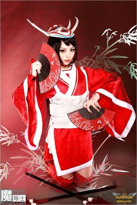 taobao agent Shangmei COS LOL League of Legends Ghost Dance Ghost Akali/Akali Cosplay Capupation Complete Set