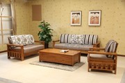 Sofa cây bách gỗ ghế gỗ rắn sofa loại ghế đồ nội thất phòng khách kết hợp sofa có thể được bán một mình tình yêu đồ nội thất
