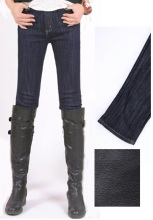 Женская одежда с увеличенным весом осень - зима 2024 Толщина с плюшевым теплом ковбойские сапоги брюки для отдыха Средние штаны K111