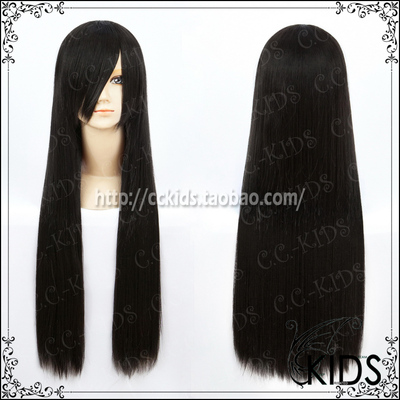 taobao agent [CCKIDS] [Final Fantasy 7 FF7] Tifa TIFA Universal Black long straight cosplay wig