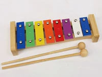 Nhạc cụ gõ Orff trợ giúp dạy học Đồ chơi giáo dục mầm non 8 giai điệu đàn piano bằng nhôm gõ đàn piano chơi piano Qinqin - Nhạc cụ phương Tây kèn