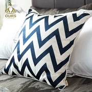 Bắc âu đơn giản gối geometric sọc gối hiện đại gối vuông mô hình phòng sofa cushion cover trang trí bộ đồ giường nguồn cung cấp