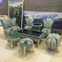 Phong cách châu âu sofa thay đổi giày phân khách sạn cafe công chúa ghế beauty salon club tiếp nhận vải sofa set đồ nội thất nội thất phòng ngủ hiện đại