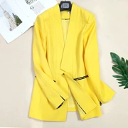 Mát mẻ gahan Hàn Quốc thời trang hoang dã thường dài tay màu phù hợp với áo khoác 3595kj