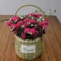 Wicker chậu hoa bình hoa mây hoa cổ điển vườn hoa chậu hoa xô giỏ hoa trồng trong chậu inserter bình gốm cắm hoa