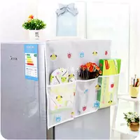 Transparent Printing Waterproof Refrigerator Cover Storage B