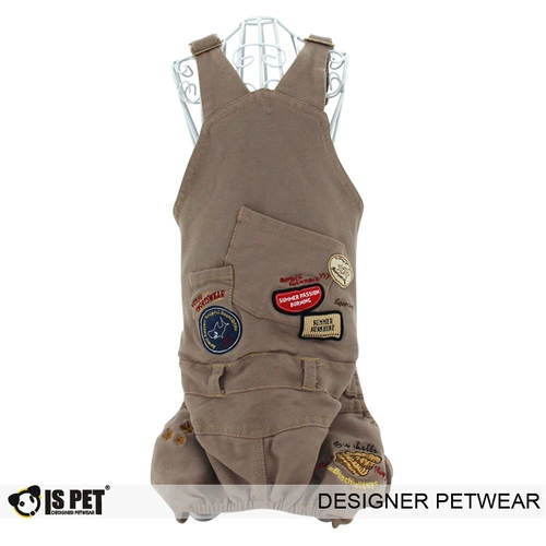 Inspet Новая летняя домашняя одежда для ремень ретро -брюки плюшевая одежда для собак Tr0007 Spot/5