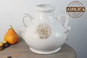 Внешняя сингл амилика американская сельская керамика, Aimic Belly Varling Varling Vintage Flower INSERT DECIRE