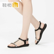Giày Shoebox 2018 hè mới đơn giản sandal đế phẳng Phiên bản Hàn Quốc của khóa chữ hoang dã với giày mẹ