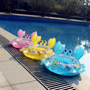 Ghế trẻ em dày cho trẻ em bơi vòng 1-3 tuổi Phim hoạt hình bé trai và bé gái Cua 3-6 tuổi trẻ em nổi vòng - Cao su nổi