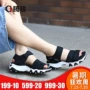 SKECHERS dép cho nam giới và phụ nữ mùa hè 2018 mới Velcro dép giày bãi biển 55366 88888180 dép sandal xỏ ngón nữ