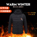 Chống mùa khuyến mãi áo khoác mùa đông nam giới và phụ nữ bông coat thông minh sưởi ấm phù hợp với USB sạc sưởi ấm vest ngắn electric vest Bông