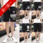 Hàn quốc phiên bản của mùa hè trai quần short hip hop 5 điểm xu hướng phong cách Harajuku mùa hè lỏng thường thể thao màu đen năm điểm quần thun nam