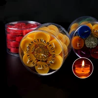 Сажать конфеты свечи свечи конфеты откровенные откровенные светильники для огней Будды, бездымные свечи свечи светильника 28 капсулы 4 часа