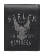 Châu âu và Hoa Kỳ chính hãng da xe gắn máy in ấn Harley thẻ ví gói gấp retro chủ thẻ cá tính nhiều lớp da bộ thẻ