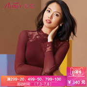 Zhang Yulin với cùng một đoạn tình yêu phương thức modal ren phần mỏng đáy áo sơ mi nữ ấm áo AM721302
