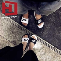 NIKE BENASSI JDI màu đen và trắng 鸳鸯 nam giới và phụ nữ thể thao dép bãi biển 818736 343880-011 cửa hàng crocs chính hãng