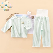 Bé đồ lót cardigan phù hợp với mùa hè cotton trẻ em cao eo thiết kế bụng mùa thu quần bé trai và bé gái dịch vụ nhà đồ ngủ mỏng