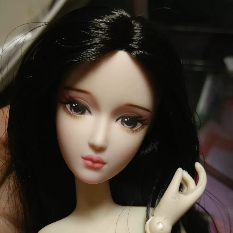 Кукла, голова-скульптура, масштаб 1:6