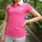 Áo thun thể thao Li Ning áo thun mùa hè mẫu nữ tay áo ngắn tay trong phần dài của sọc khô nhanh APLK028-1-2 - Áo polo thể thao