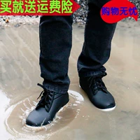 Giày đi mưa nam thấp để giúp trượt cộng với nhung ấm không thấm nước Giày nữ đầu bếp rửa xe đặc biệt giày đi mưa