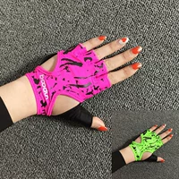 Găng tay tập thể dục ladies nửa ngón tay non-slip găng tay thể thao quả tạ đào tạo thiết bị tạ xe đạp phòng tập thể dục găng tay vải